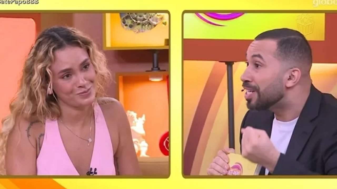 Foto: 1 de 1 Gil do Vigor e Sarah Andrade no Bate-Papo BBB - Metrópoles - Foto: