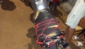 Motos com escape barulhento recolhidas pela Guarda Municipal — Foto: H2FOZ