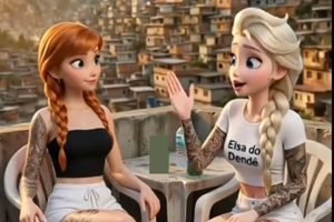 Foto: 1 de 1 Conteúdo gerado por IA cria animações de personagens da Disney em c