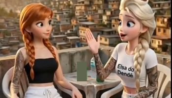 Foto: 1 de 1 Conteúdo gerado por IA cria animações de personagens da Disney em c