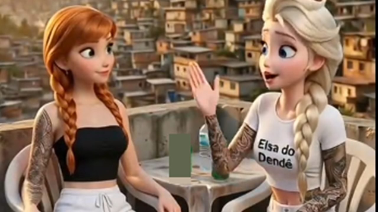 Foto: 1 de 1 Conteúdo gerado por IA cria animações de personagens da Disney em c