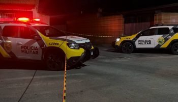 Foto de um local de crime — Foto: Foto: Reprodução/Rede Massa