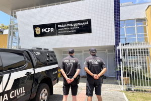 Ação da Polícia Civil do Paraná na região central de Matinhos — Foto: Governo do