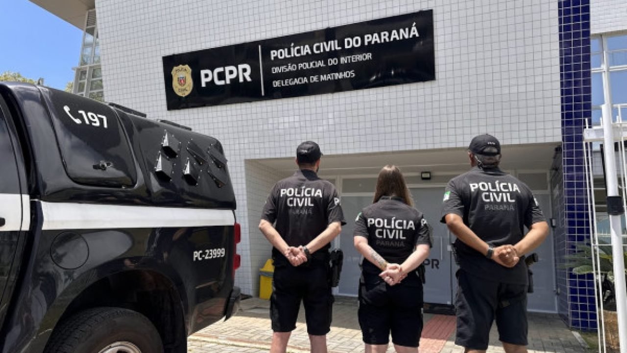 Mulher presa por perseguição — Foto: Governo do Paraná