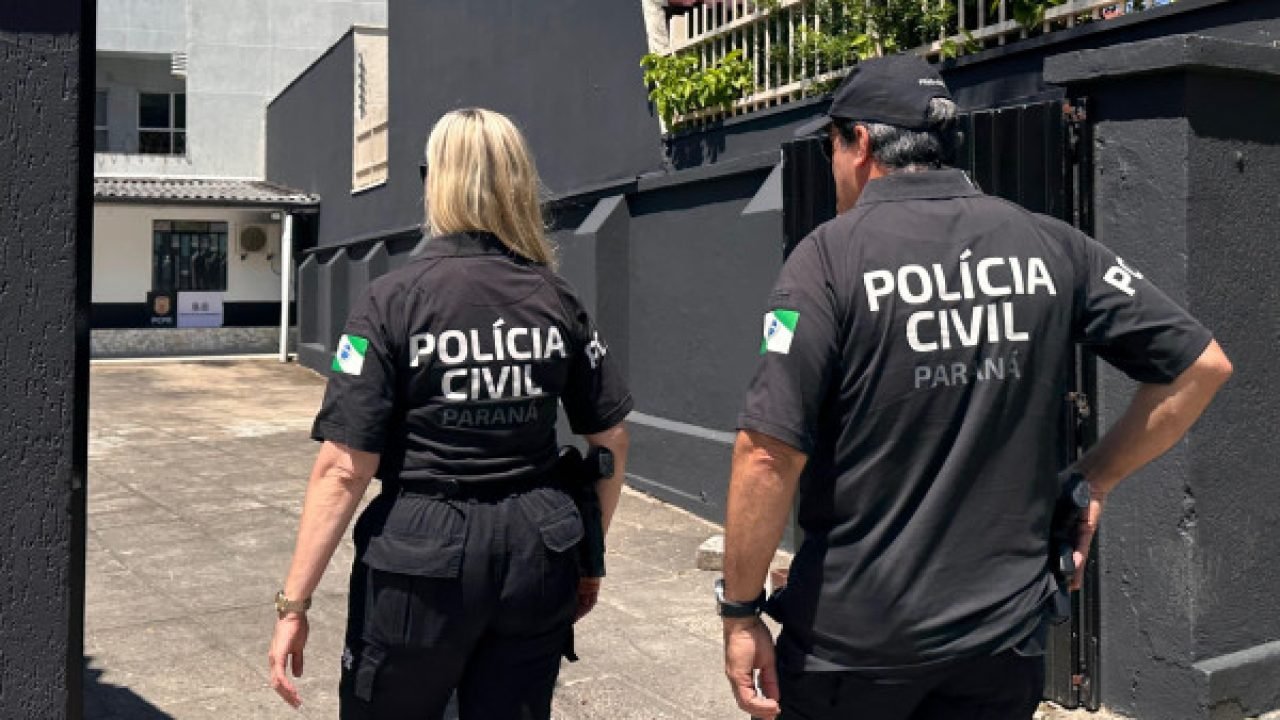 Detalhe da prisão em flagrante — Foto: Governo do Paraná
