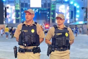 PMPR garante segurança na primeira noite de shows em Paraná — Foto: Governo do P