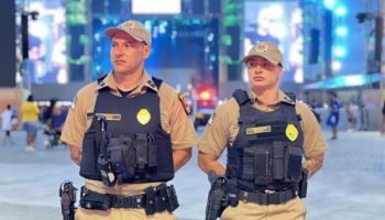 PMPR garante segurança na primeira noite de shows em Paraná — Foto: Governo do P