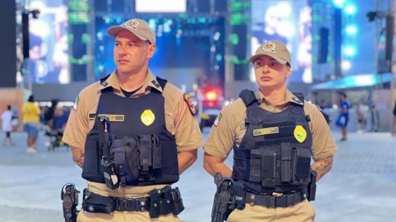 PMPR garante segurança na primeira noite de shows em Paraná — Foto: Governo do P