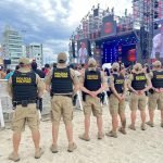 Polícia Militar do Paraná em ação durante o Verão Maior em Matinhos — Foto: Gove