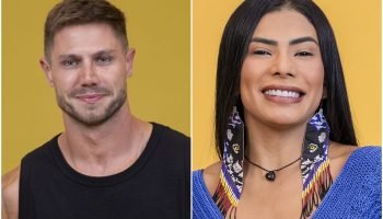 Foto: 1 de 1 Montagem com fotos de Jonas e Marciele, do BBB 26 - Foto: Divulgaçã