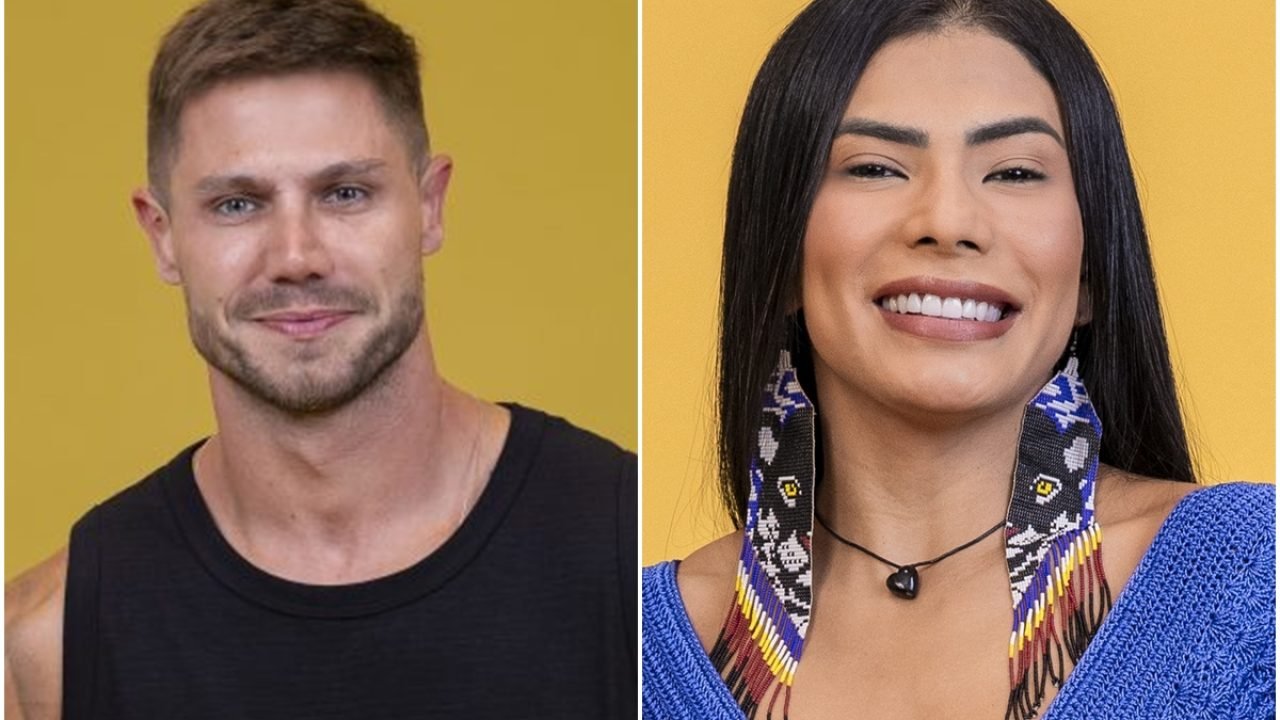 Foto: 1 de 1 Montagem com fotos de Jonas e Marciele, do BBB 26 - Foto: Divulgaçã