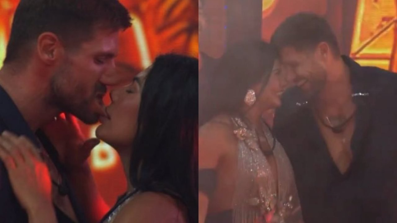 Jonas e Marciele se beijam no BBB 26 — Foto: 1 de 1 Jonas e Marciele se beijam n