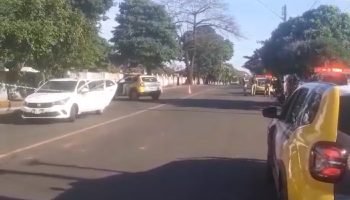 Foto de um local de crime — Foto: Foto: Rede Massa