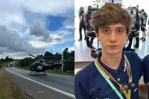 Foto: Lapo Sganzerla Bordin morreu no local do acidente (Foto: PRF/Reprodução/Re