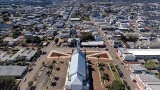 Laranjeiras do Sul, 26 de agosto de 2024 - Drone do município de Laranjeiras do Sul.