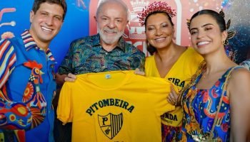 Lula, Janja, João Campos e Tabata Amaral — Foto: 1 de 1 Lula, Janja, João Campos