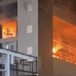 Foto: Uma mãe e dois filhos ficaram em estado grave após um incêndio atingir um