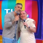 Foto: 1 de 1 Marcos Mion e Renato Aragão no Caldeirão - Foto: Reprodução/Globo