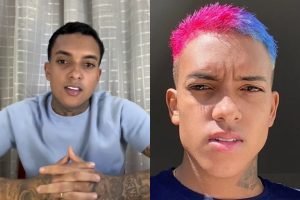 Foto: 1 de 1 Montagem colorida com duas fotos de MC Brinquedo - Metrópoles - Fot