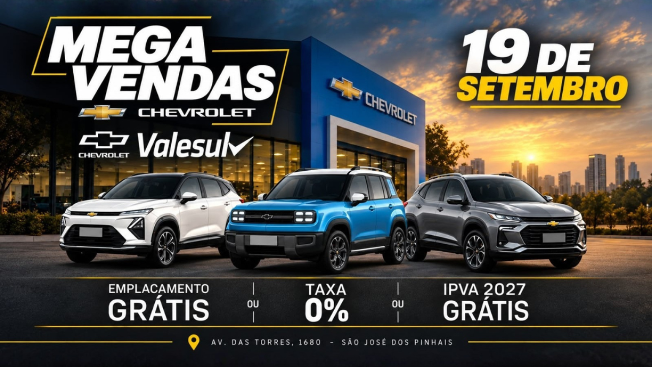 mega-vendas-valesul-chevrolet