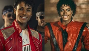 Foto: 1 de 1 Montagem colorida e comparativa com foto de Jafaar Jackson no filme