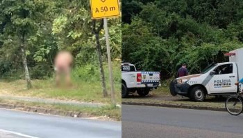 Homem é encontrado morto sem roupas em Curitiba — Foto: Homem é encontrado morto