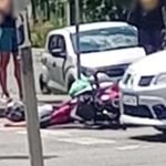Foto: Motociclista é morto a tiros em plena luz do dia no bairro Uberaba (Foto: