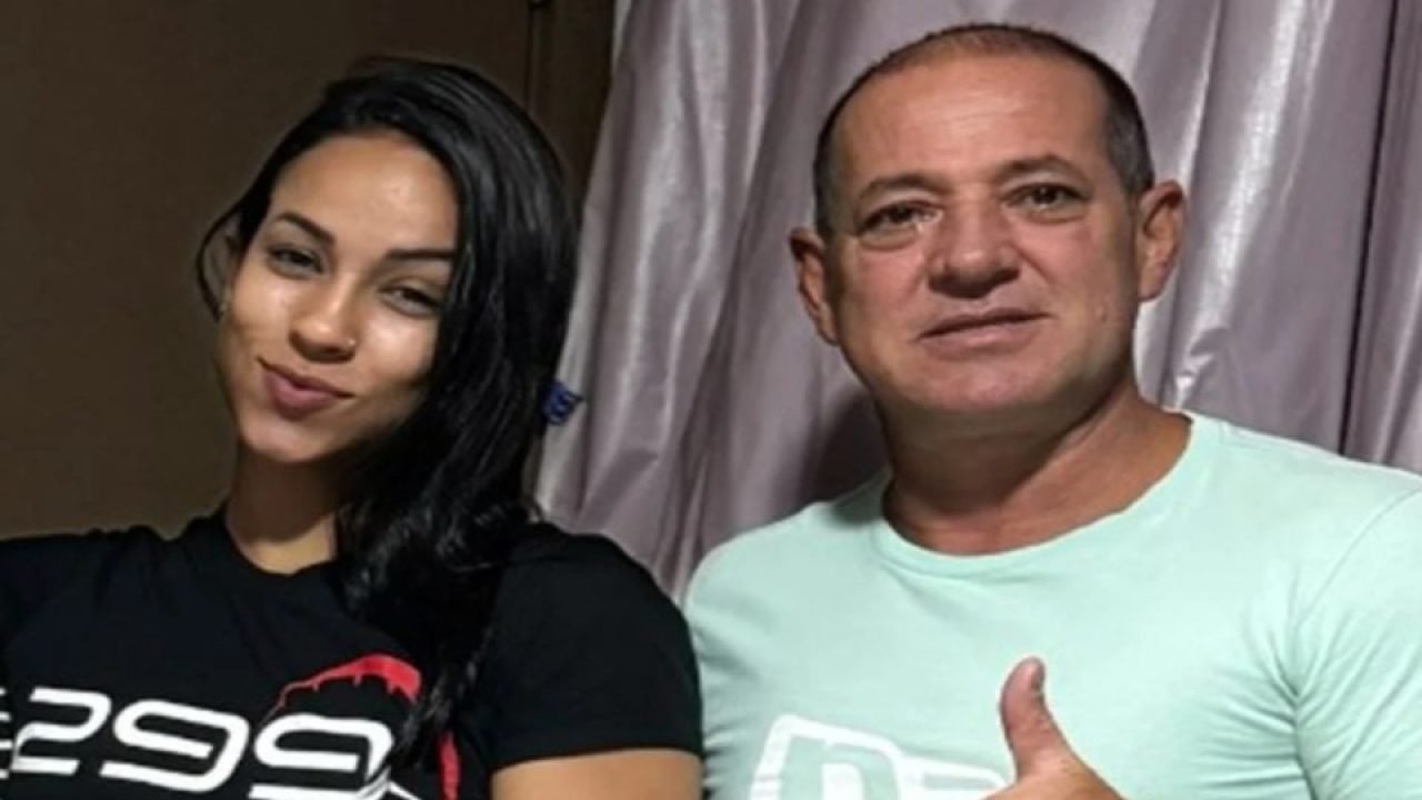 Foto: José Carlos Andrade Nogueira e a filha, Karla Thaynnara Nogueira, em image