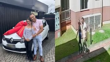 O casal havia terminado o relacionamento no dia 15 de dezembro — Foto: O casal h