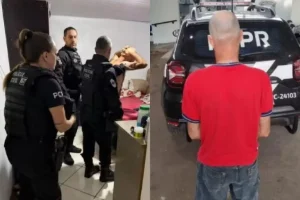 Homem preso por abuso em Cascavel — Foto: Foto: PCPR