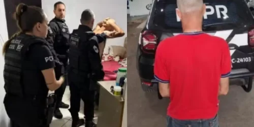 Homem preso por abuso em Cascavel — Foto: Foto: PCPR