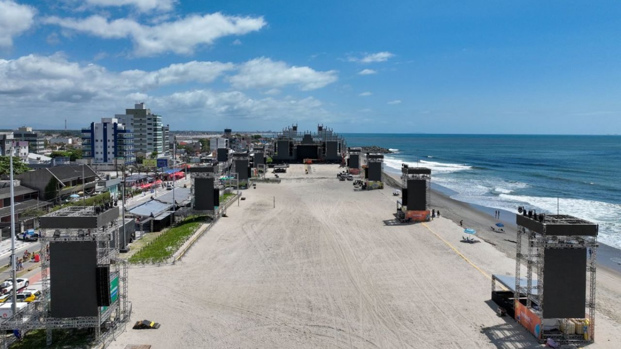 Palco do Verão Maior Paraná — Foto: Foto: Felipe Henschel/AEN