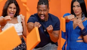 Gabriela, Leandro e Marciele estão no 15º Paredão do BBB 26 — Foto: 1 de 1 Gabri