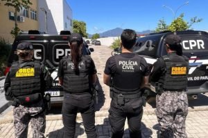 Encerramento de operação que resultou na prisão do suspeito do crime em Paranagu