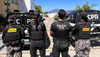 Encerramento de operação que resultou na prisão do suspeito do crime em Paranagu