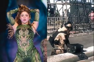 Foto: 1 de 1 Foto de Shakira e registro de operação policial no RJ - Foto: Repro