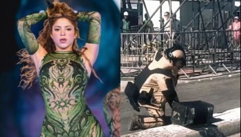 Foto: 1 de 1 Foto de Shakira e registro de operação policial no RJ - Foto: Repro