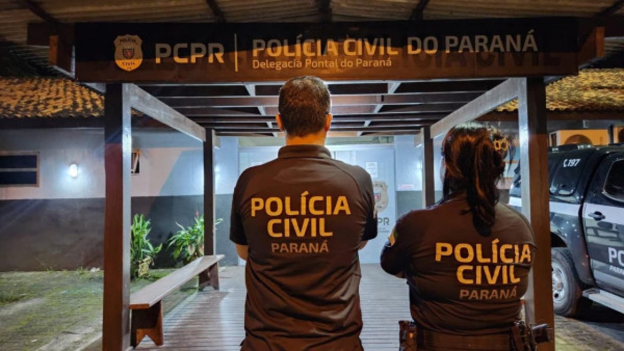 Polícia Civil do Paraná durante a operação. — Foto: Governo do Paraná