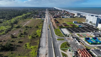 O projeto prevê a duplicação de 14,28 quilômetros da PR-412 com pavimento rígido