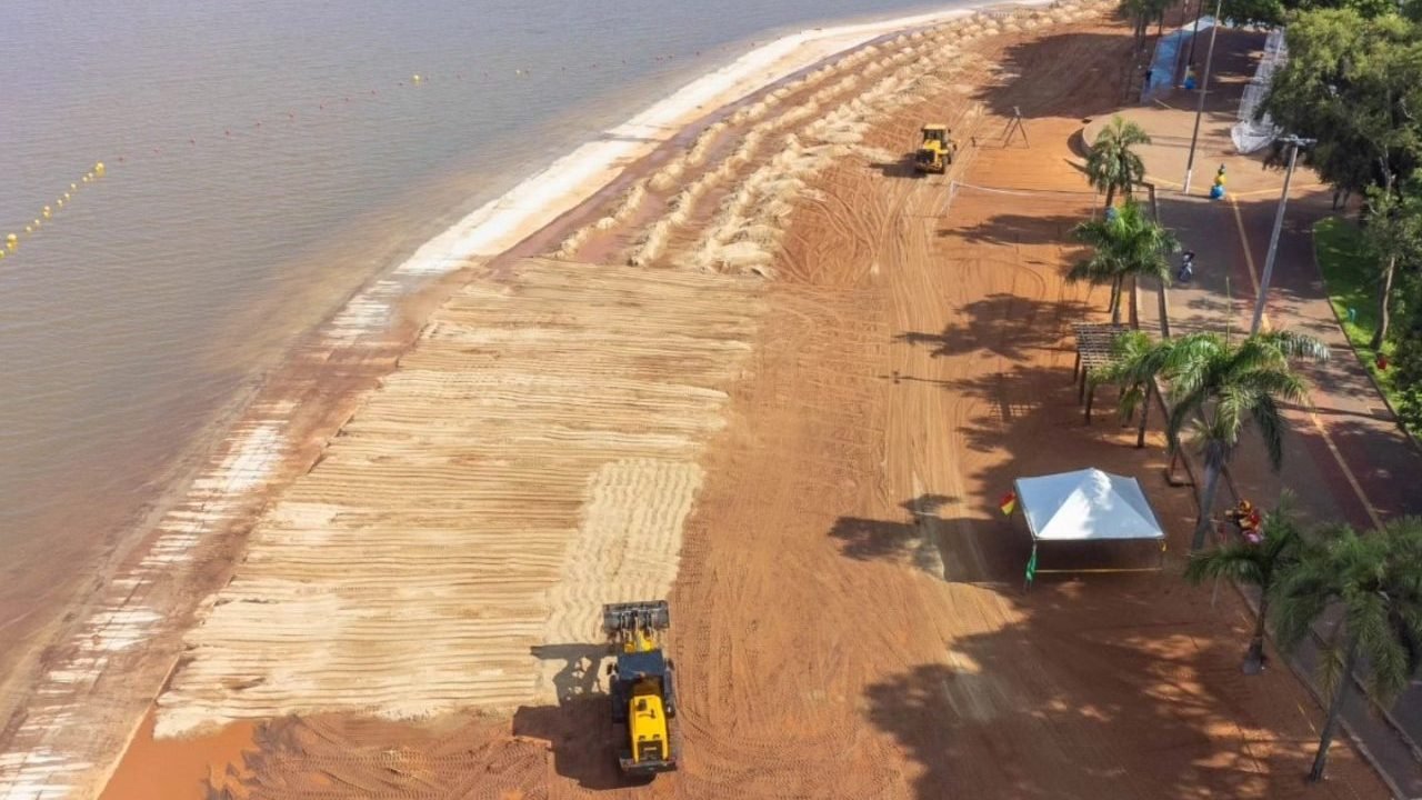 Praia de Santa Terezinha — Foto: H2FOZ