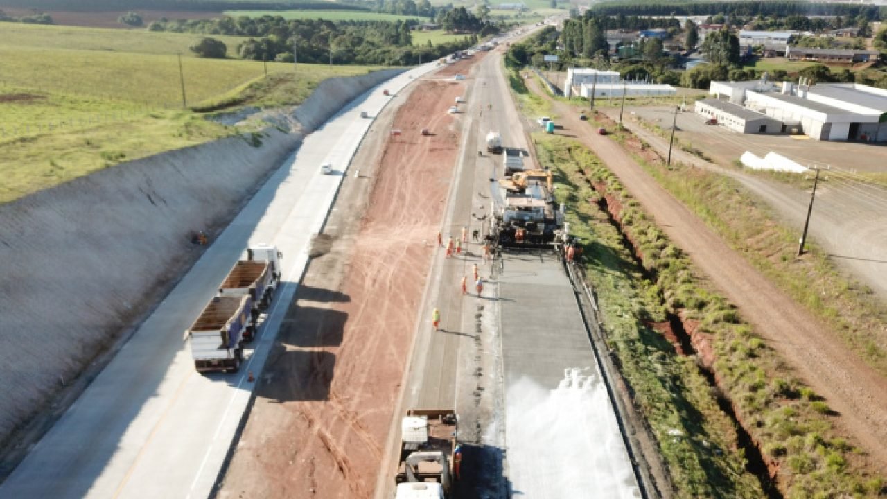 Duplicação em concreto da PRC-466 — Foto: Governo do Paraná