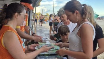 Programação educativa do Instituto Água e Terra no Verão Maior Paraná — Foto: Go