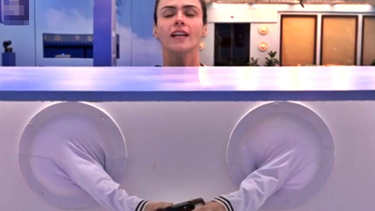 Ana Paula disputa a Prova do Anjo do BBB 26 — Foto: 1 de 1 Ana Paula disputa a P