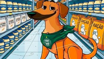 Caramelo Auviverde em um mercado