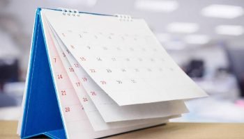 Ilustração de calendário com datas de feriados nacionais. — Foto: Foto: Reproduç