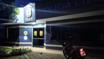 Motocicleta recuperada pela Polícia Civil — Foto: Governo do Paraná