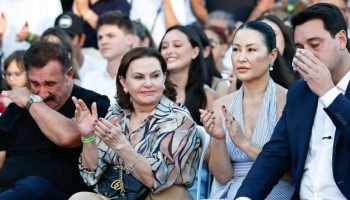 Ratinho e Ratinho Jr se emocionam em inauguração de Ponte de Guaratuba, no litor