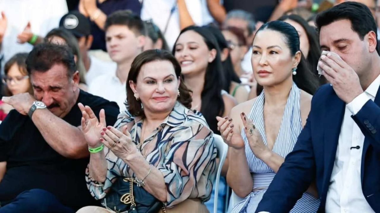 Ratinho e Ratinho Jr se emocionam em inauguração de Ponte de Guaratuba, no litor