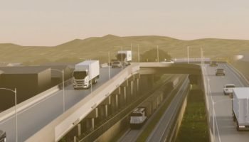 Viaduto sobre a Avenida Roque Vernalha em Paranaguá — Foto: Governo do Paraná