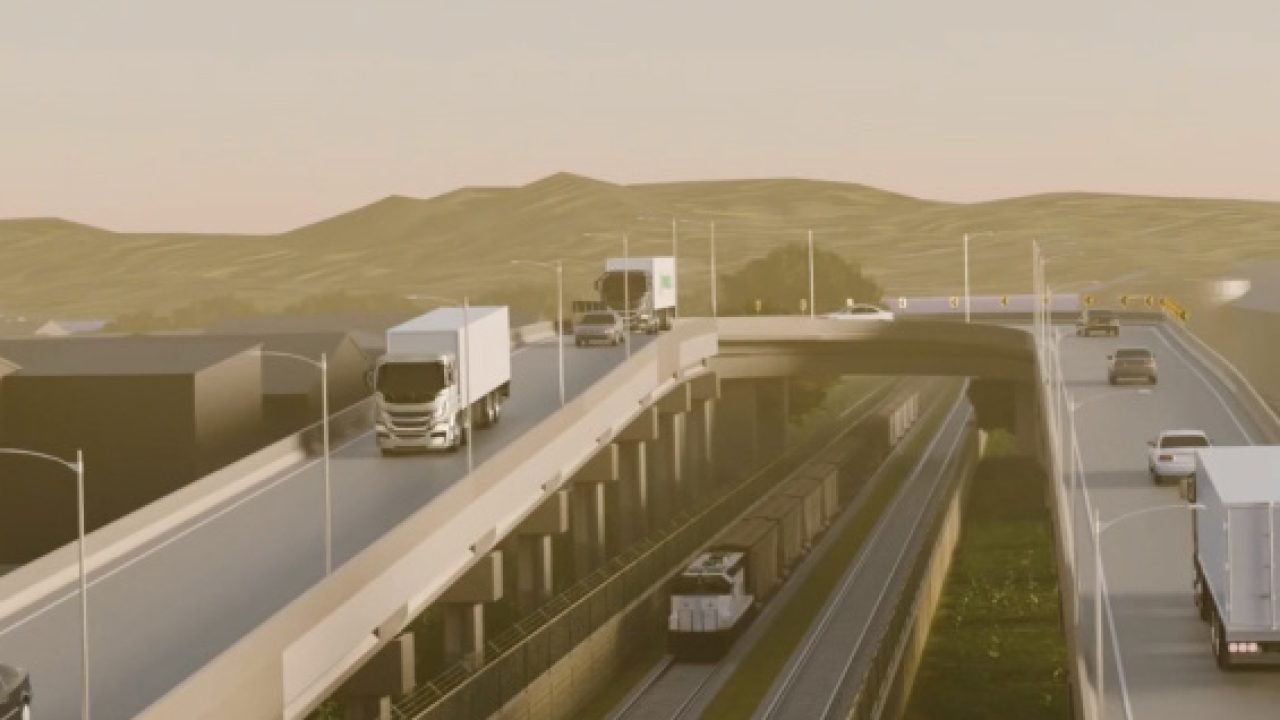 Viaduto sobre a Avenida Roque Vernalha em Paranaguá — Foto: Governo do Paraná